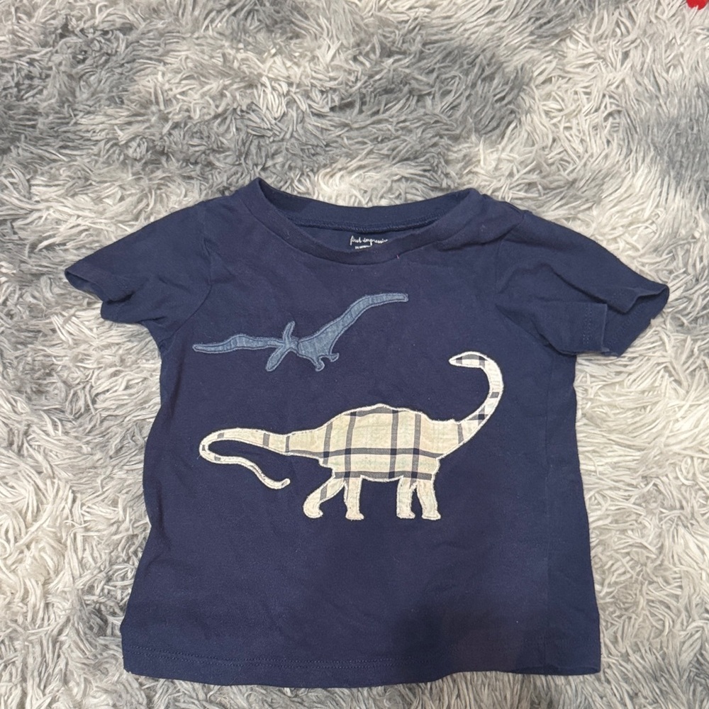 Carter's Navy Tee with Dinosaur Design